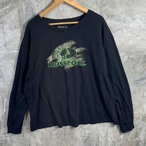 Mossy Oak black long sleeve shirt Men's Size XXL #outdoors #hunting